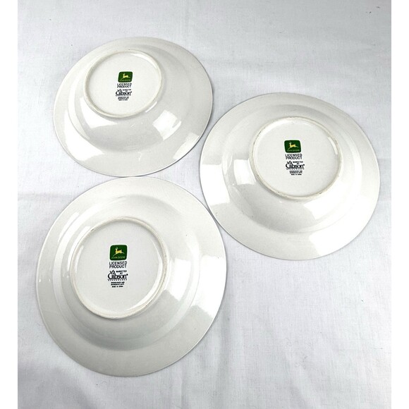 Set of 3 John Deere Tractor Soup Salad Cereal Bowl by Gibson 9” - Picture 8 of 14